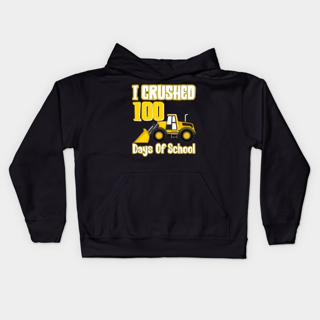 100 Days of School Monster Truck 100th Day of School Boys Kids Hoodie by uglygiftideas